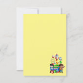 Cute Waterverf School Chalkboard Text Teacher Bedankkaart (Achterkant)