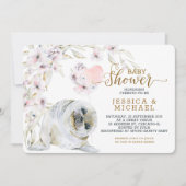 Cute Waterverf Seal Gender Neutral Baby shower Kaart (Voorkant)