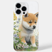 CUTE WATERVERF SHIBA INU PUPPY Case-Mate iPhone CASE (Achterkant)
