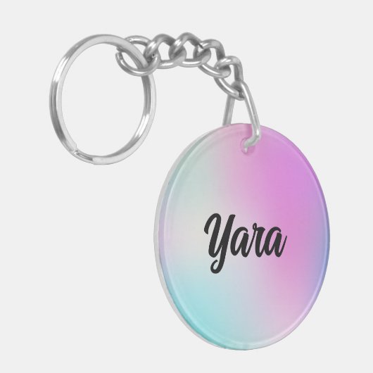 Cute Waterverf Sleutelhanger (Voorkant Links)