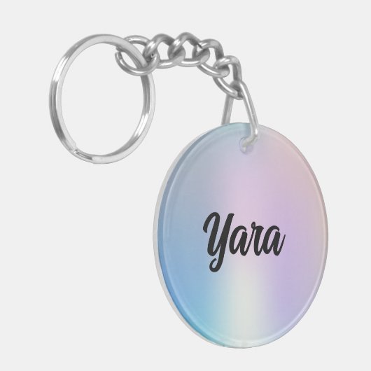 Cute Waterverf Sleutelhanger (Voorkant Links)