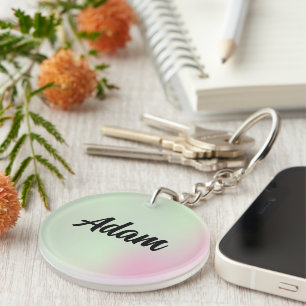 Cute Waterverf Sleutelhanger