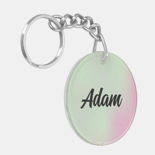 Cute Waterverf Sleutelhanger (Voorkant Links)