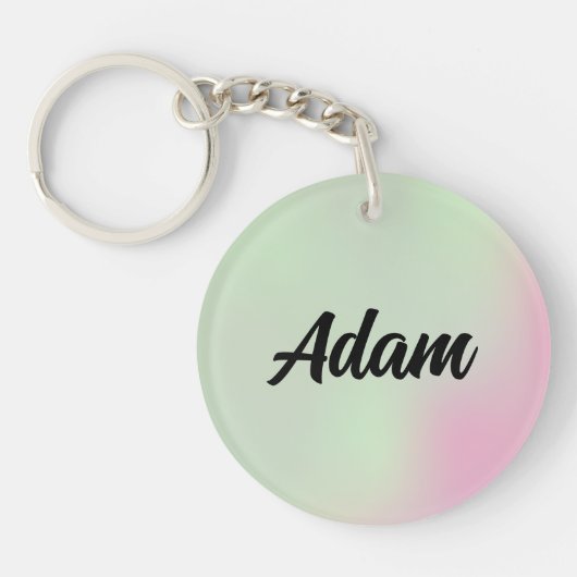 Cute Waterverf Sleutelhanger (Voorkant)