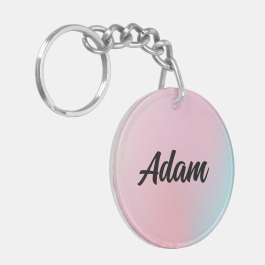 Cute Waterverf Sleutelhanger (Voorkant Links)