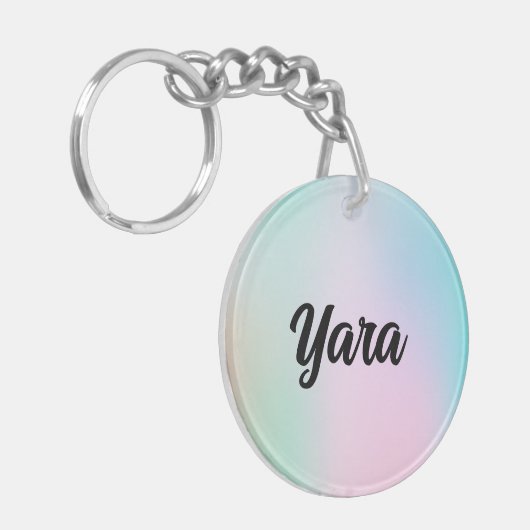 Cute Waterverf Sleutelhanger (Voorkant Links)