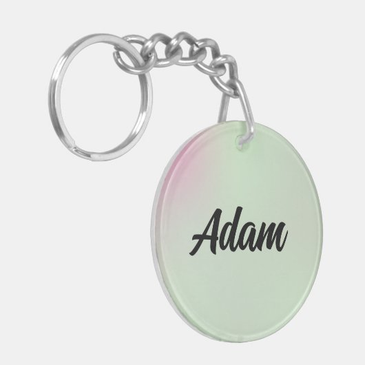 Cute Waterverf Sleutelhanger (Voorkant Links)