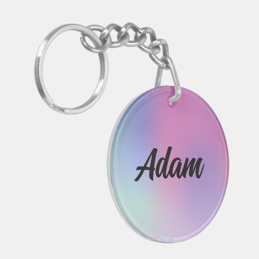 Cute Waterverf Sleutelhanger (Voorkant Links)