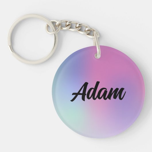 Cute Waterverf Sleutelhanger (Voorkant)