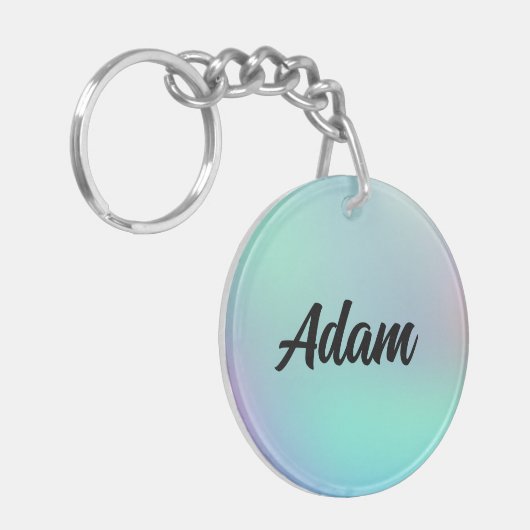 Cute Waterverf Sleutelhanger (Voorkant Links)