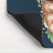 Cute Waterverf Sloth & Tropical Leaves Muismat (Hoek)