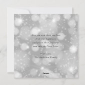 Cute Waterverf Snowman Merry Kerstmis Feestdagenkaart (Achterkant)