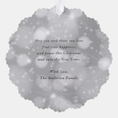 Cute Waterverf Snowman Merry Kerstmis Ornament Kaart (Achterkant)