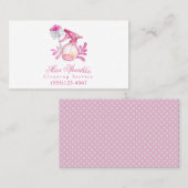 Cute Waterverf Spray Bottle Cleaning Service Visitekaartje (Voorkant / Achterkant)