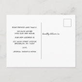 Cute Waterverf Suitcase Plant We hebben Beweging g Aankondigingskaart (Achterkant)