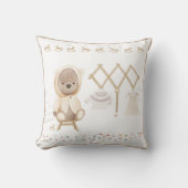 Cute Waterverf Teddy Bear Nursery Decor Kussen (Voorkant)