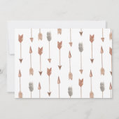 Cute Waterverf Teepee Camping Birthday Bedankkaart (Achterkant)