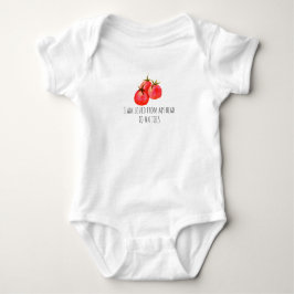 Cute Waterverf Tomato Baby Bodysuit