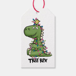 Cute Waterverf Tree Rex Gift Labels Cadeaulabel