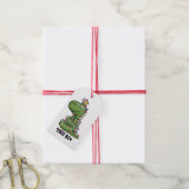 Cute Waterverf Tree Rex Gift Labels Cadeaulabel (Met Touw)