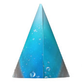 Cute Waterverf Turtle under the Zee Birthday Feesthoedjes (Achterkant)