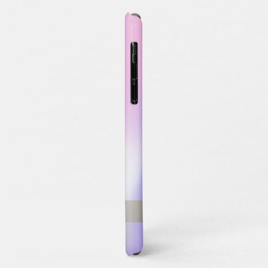 Cute Waterverf Unicorn Holographic Ombre Case-Mate iPhone Case (Achterkant/links)