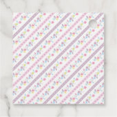 Cute Waterverf Unicorn & Rainbow Birthday Bedankjes Labels (Achterkant)