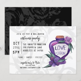 Cute Waterverf Victoriaans Love Potion Halloween Kaart