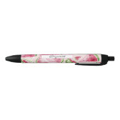 Cute Waterverf Watermeloen Roze Zwarte Inkt Pen (Bodem)