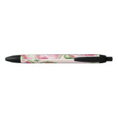 Cute Waterverf Watermeloen Roze Zwarte Inkt Pen (Achterkant)
