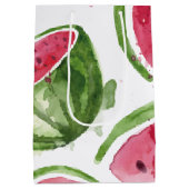 Cute Waterverf Watermelon Medium Cadeauzakje (Achterkant)