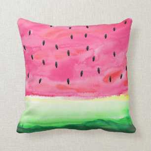 Cute Waterverf Watermelon Pillow Kussen