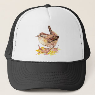 Cute Waterverf Wren Bird, Natuur, Wildlife Trucker Pet