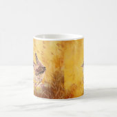 Cute Waterverf Wren Bird Painting Koffiemok (Center)