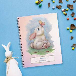Cute waterverven bunny Notitieboek