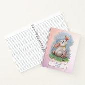Cute waterverven bunny Notitieboek (Binnen)