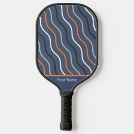 Cute Wavy Lines Grijze Pickleball Paddle