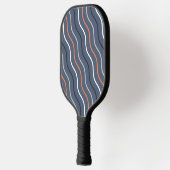 Cute Wavy Lines  Grijze Pickleball Paddle (Links)