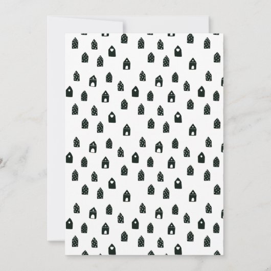 Cute We hebben de 'Black Moving Announcement' van Aankondiging (Achterkant)