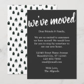 Cute We hebben de 'Black Moving Announcement' van  Aankondiging (Voorkant / Achterkant)
