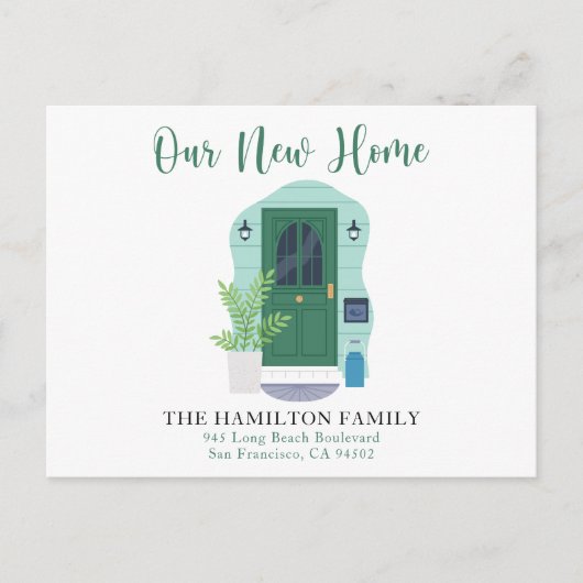 Cute We hebben de groene Waterverf voor de deur ve Briefkaart (Voorkant)