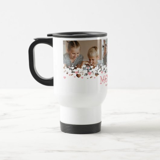 Cute We houden van je moeder foto Reisbeker (Links)
