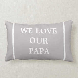 Cute We houden van onze papieren lumbar pillow Kussen