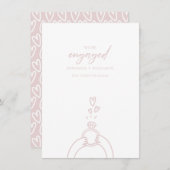 Cute We zijn bezig met het bekendmaken van Verlovi Kaart (Voorkant / Achterkant)