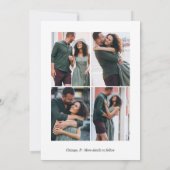 Cute We zijn de Aankondiging van Verloving Foto (Achterkant)