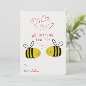 Cute we zijn een lange Valentijnsdag klaslokaal (Staand voorkant)