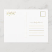 Cute We zijn het Verloving Aankondiging Foto P Briefkaart (Achterkant)