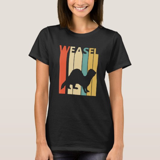 Cute Weasel Animal T-shirt (Voorkant)