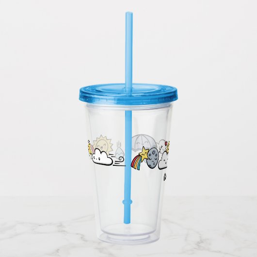 Cute Weather Acryl Drinkbeker (Rechts)