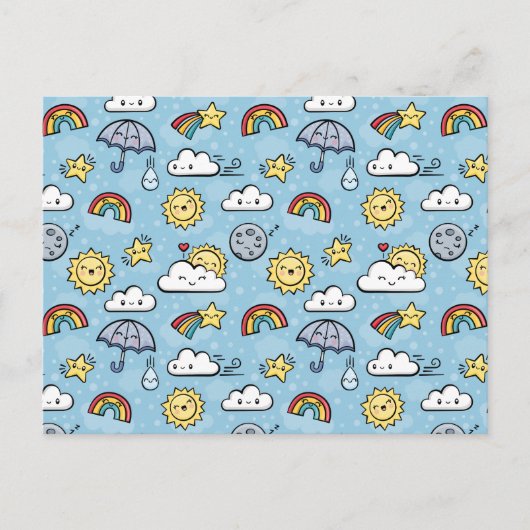 Cute Weather Briefkaart (Voorkant)